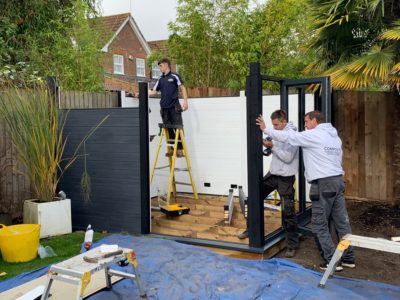 Garden Room In Oxford, Installation In Progress